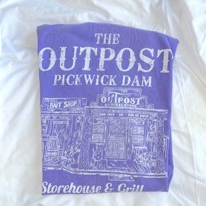 Light purple outpost pickwick dam comfort colors tshirt
